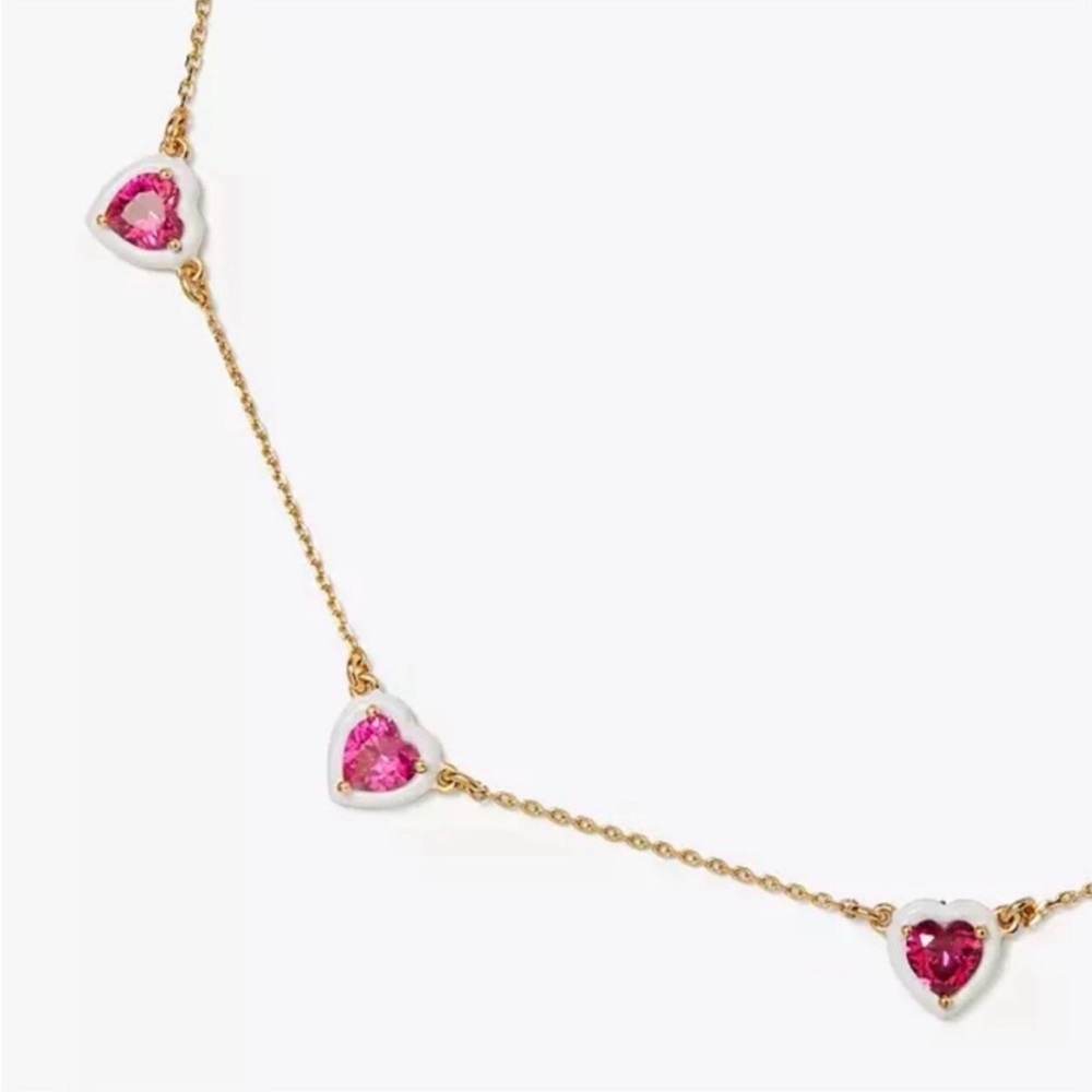 Kate Spade Sweetheart Station Necklace NWT Dustbag Included - Picture 7 of 10